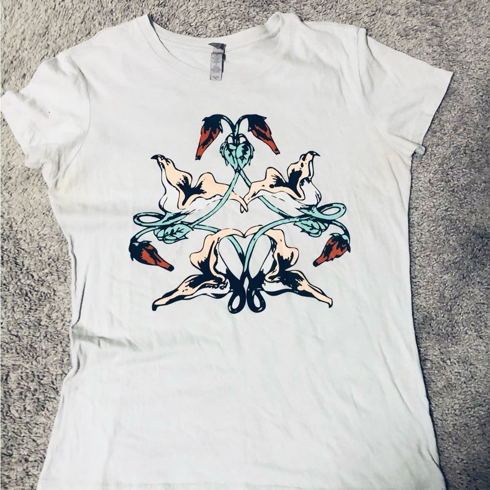 🌹 Pink Floyd Roger Waters flowers t-shirt XL
